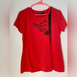 BMW motorrad Stylish blood Red Orange Graphic Tee